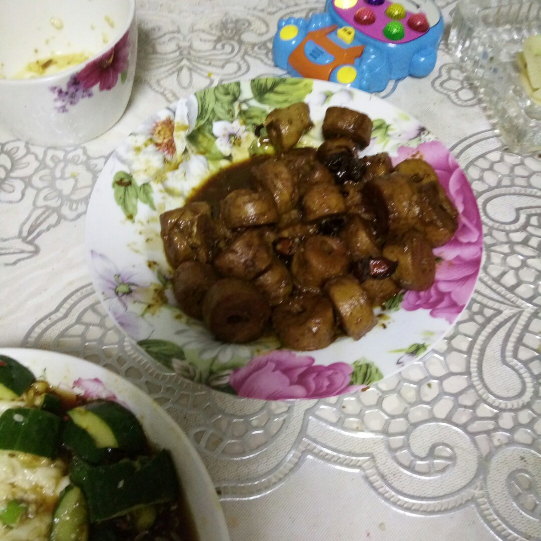 面筋做出红烧大肉味