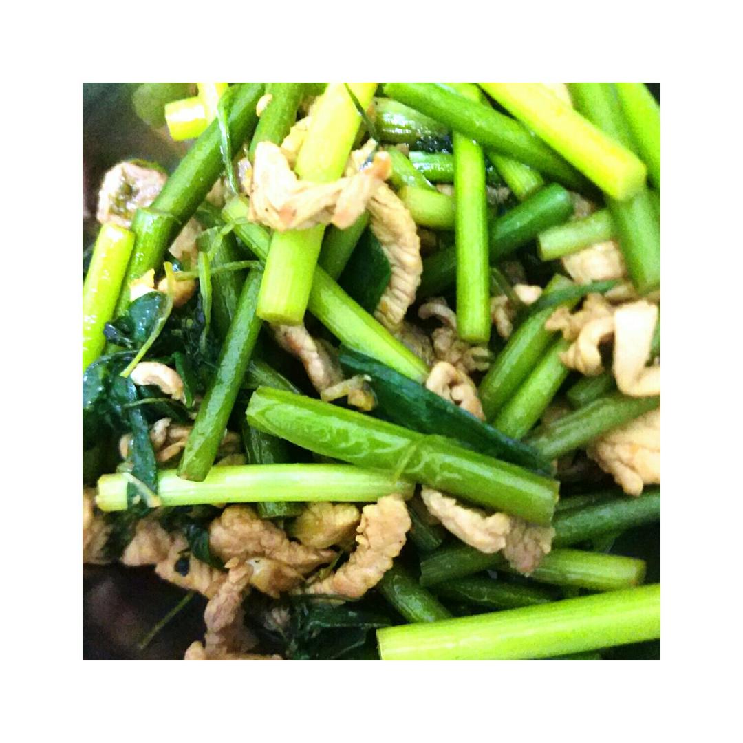 蒜苔炒肉