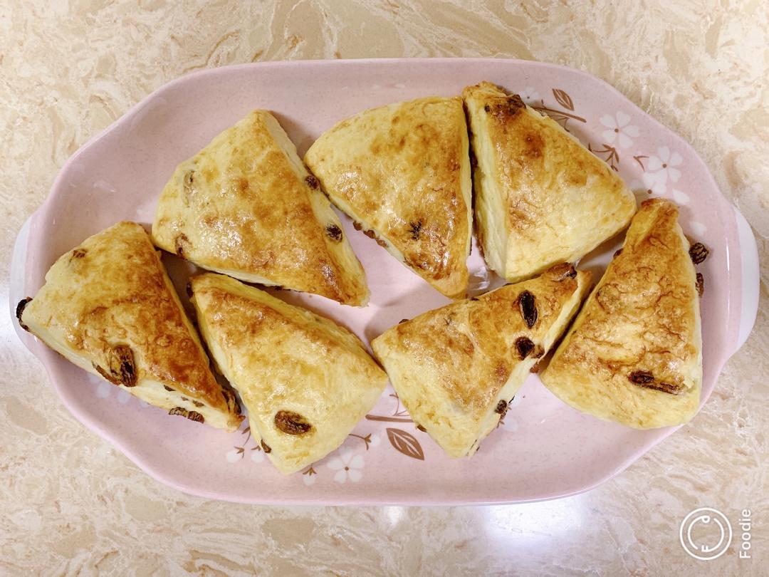 【司康控】无泡打粉的蔓越莓司康