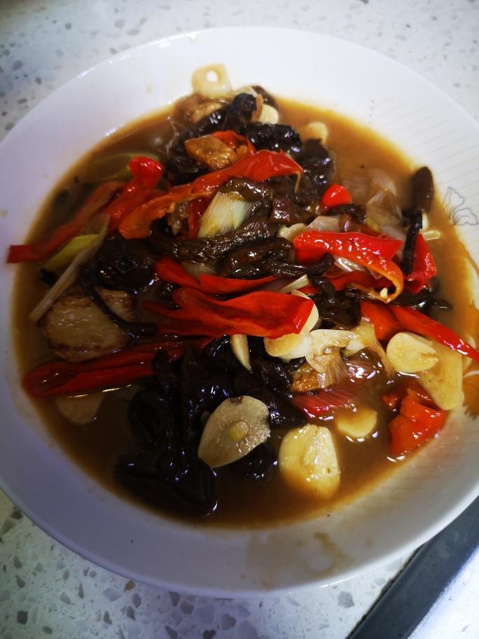 下饭菜榛蘑炒肉