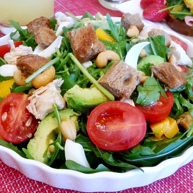 cathydacat做的芝麻菜沙拉