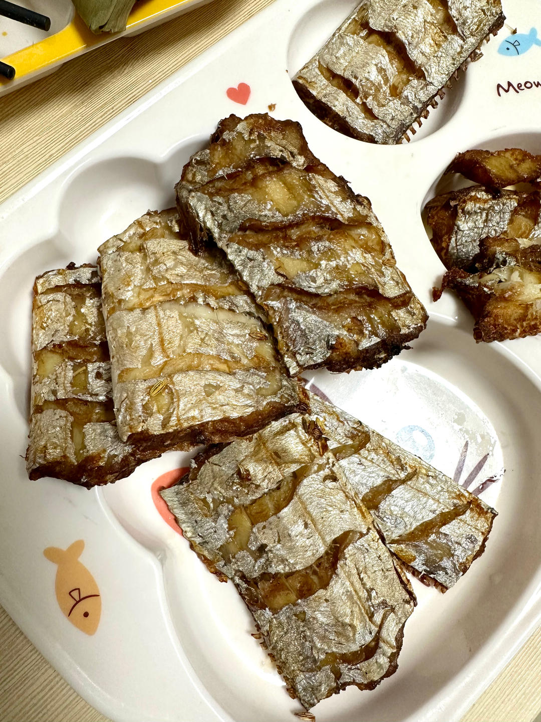 空气炸锅香煎嫩带鱼少油版