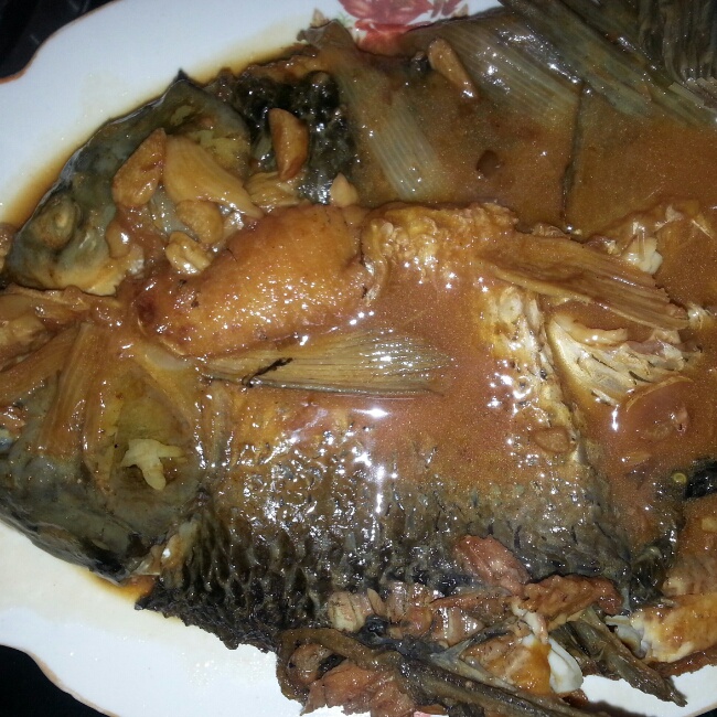 赏天下美味做的红烧草鱼段