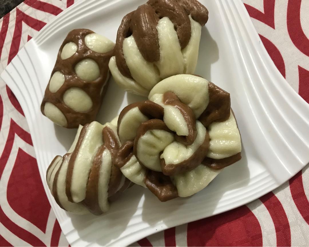 双色馒头的做法