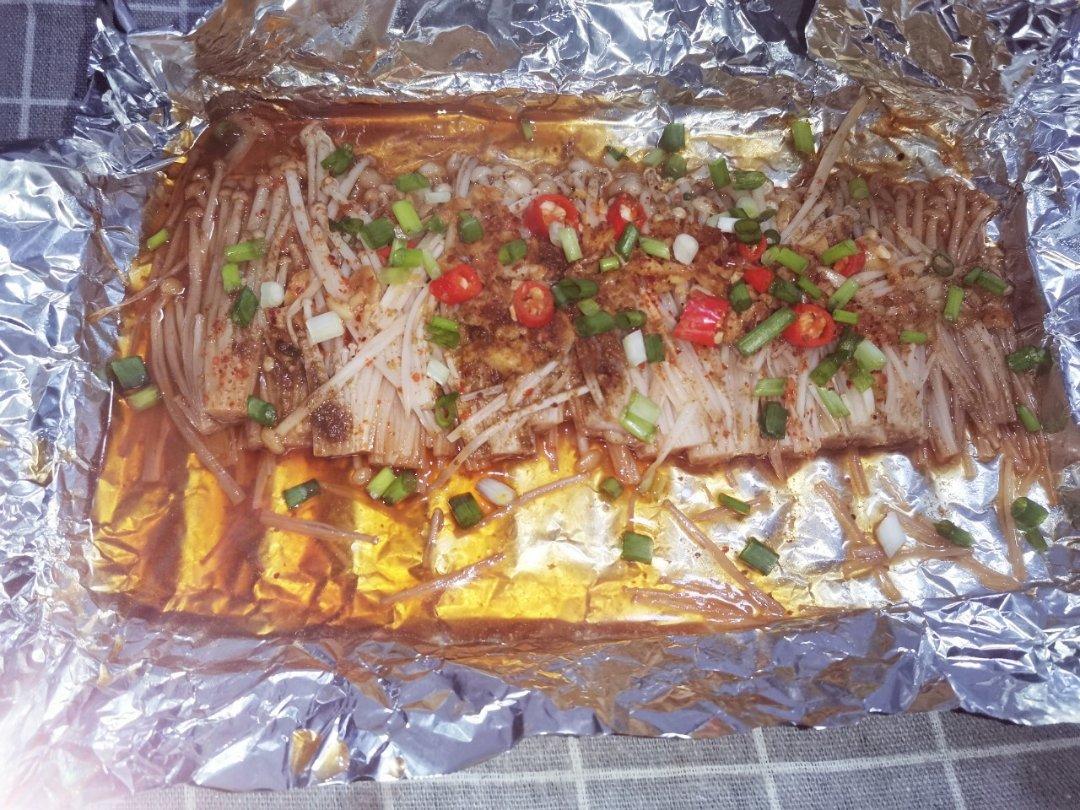 蒜蓉孜然烤金针菇