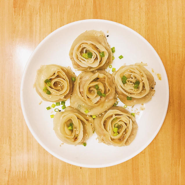 玫瑰花饺子