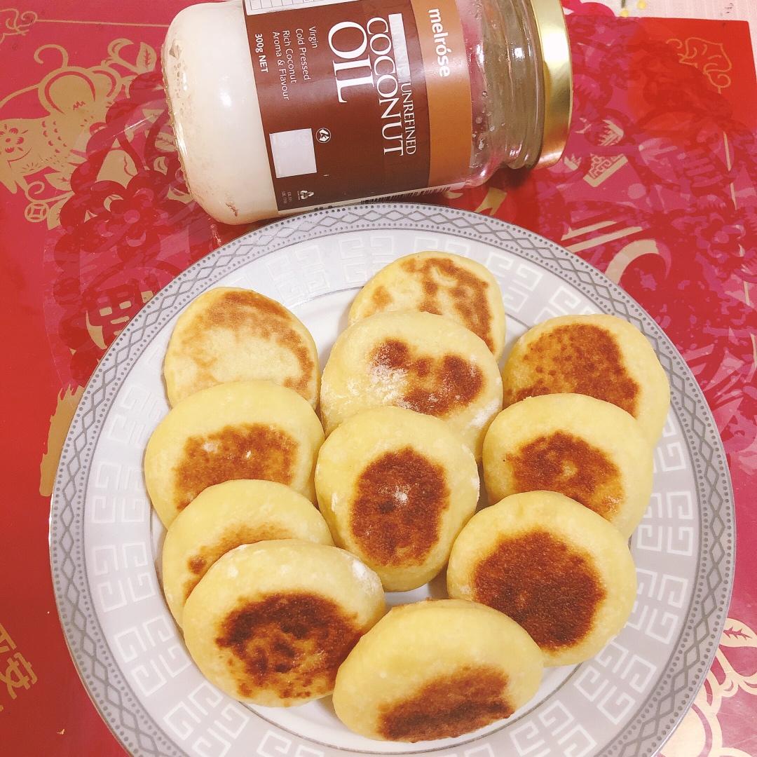 平底锅烙出来的·养胃山药饼·小面包