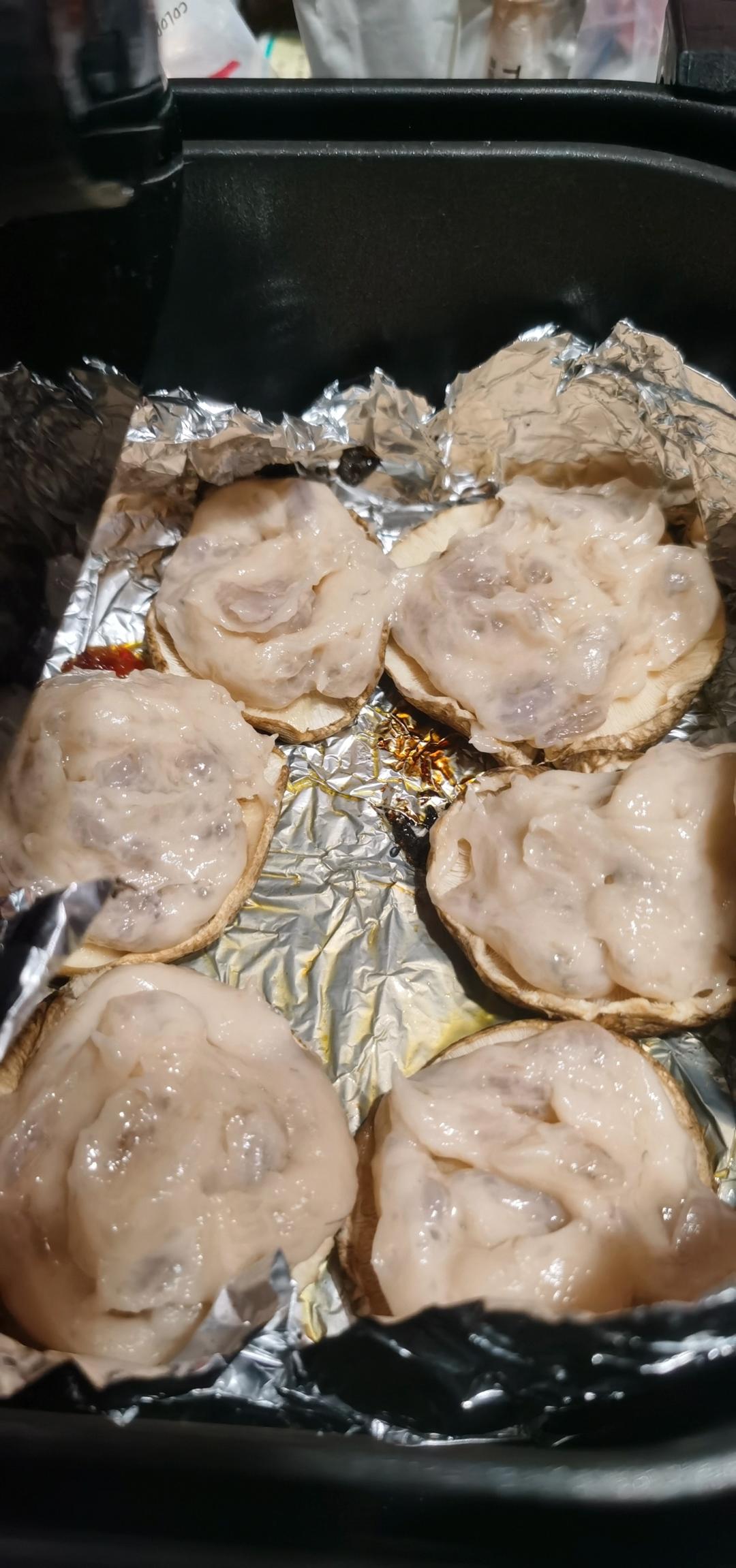 空气炸锅虾滑酿香菇