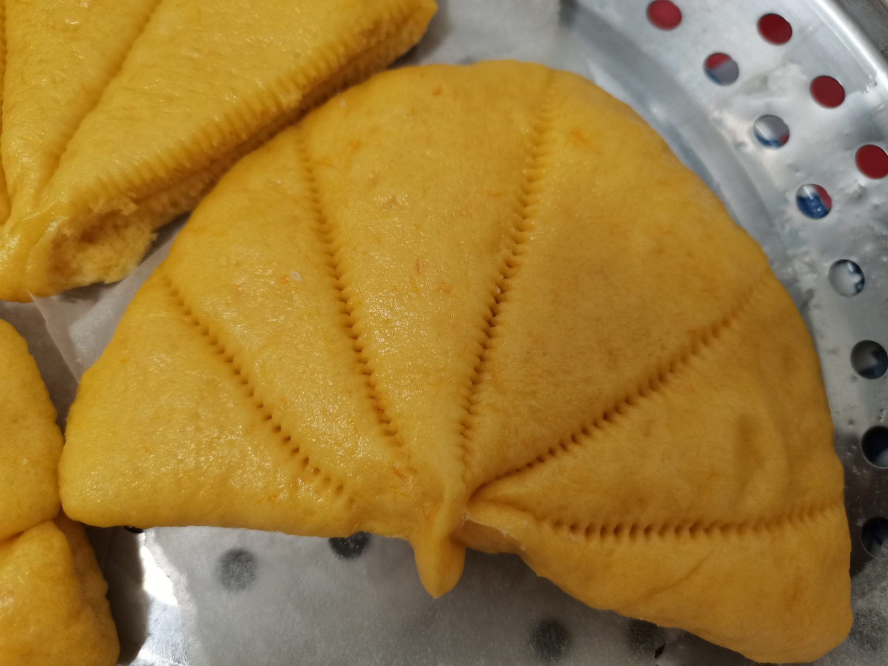 玉米粉荷叶饼(一次发酵)