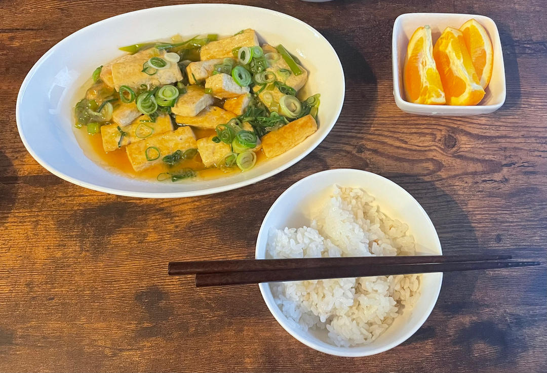 葱烧豆腐