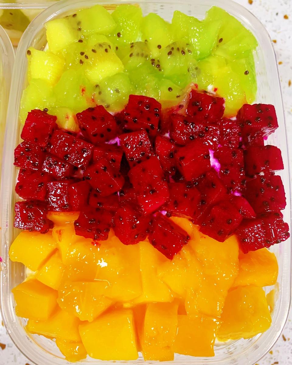 简单快手的便当饭盒水果盒子蛋糕