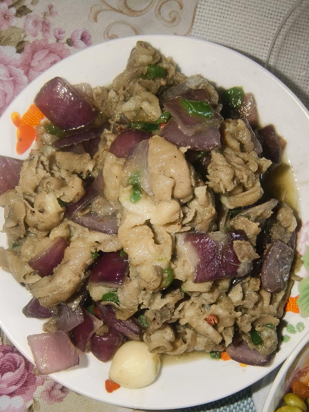 圆葱爆羊肉卷