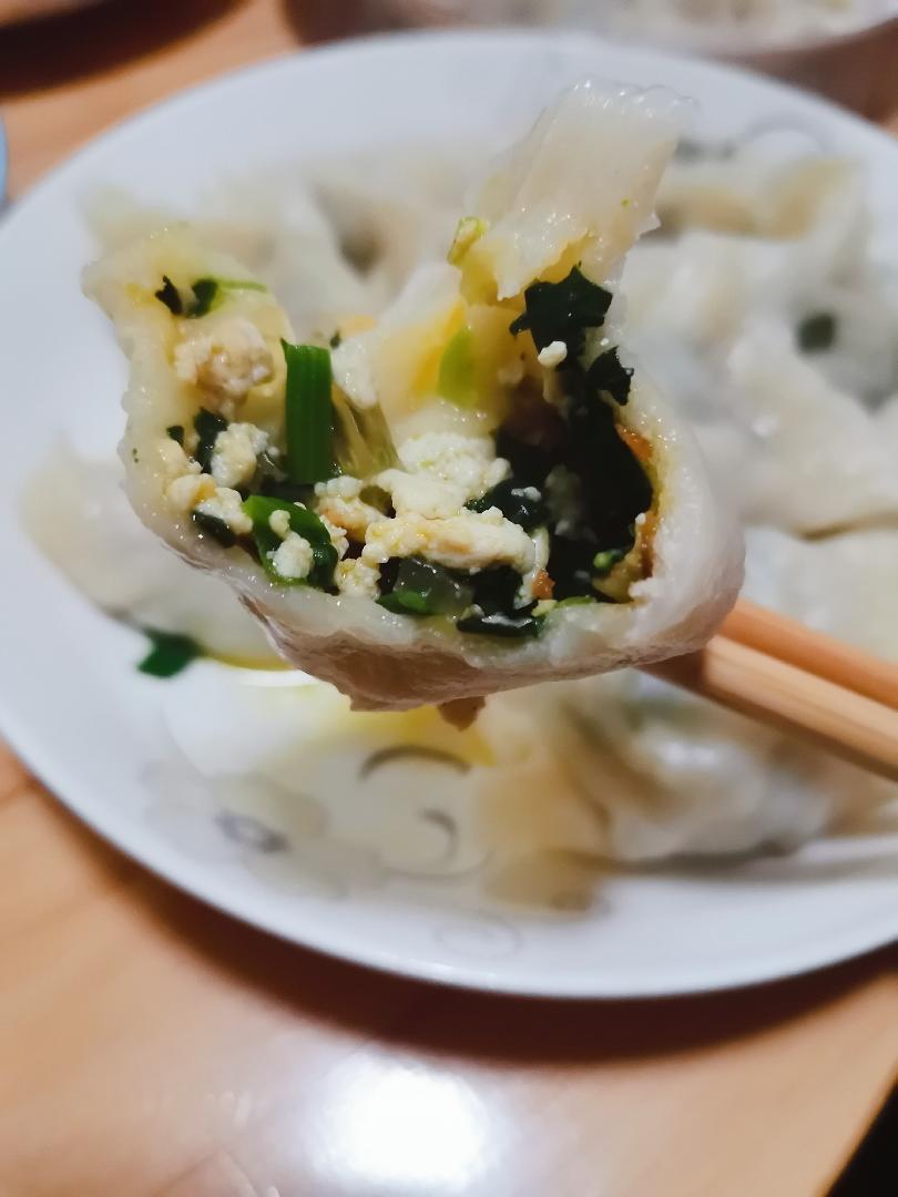 素馅菠菜豆腐粉条饺子的做法