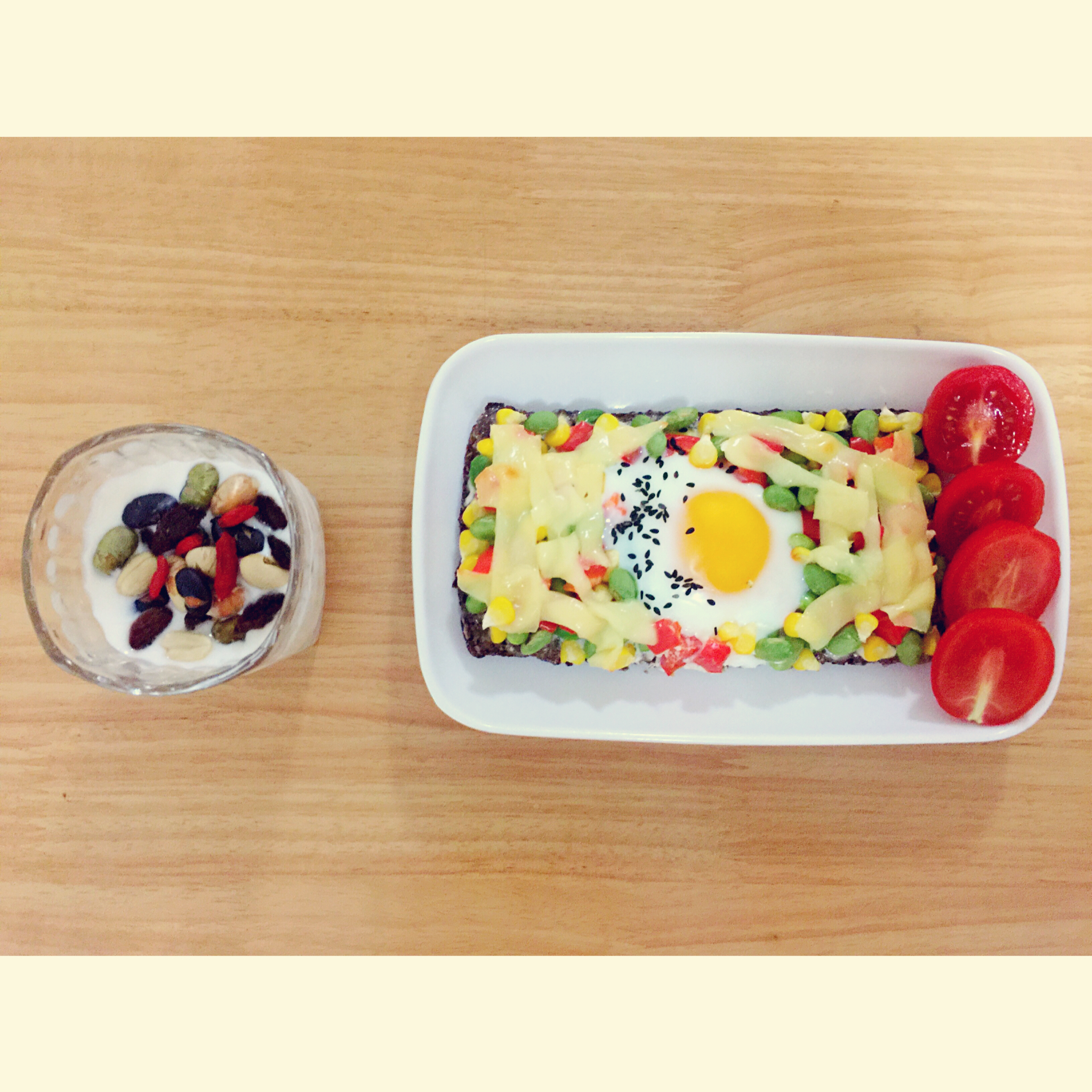 吐司太阳蛋披萨