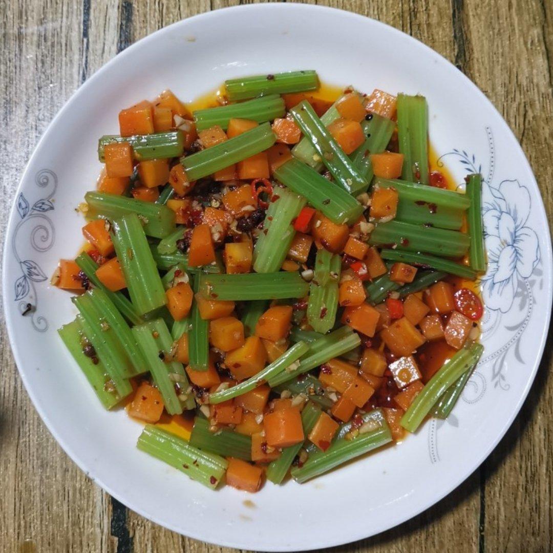炝拌芹菜