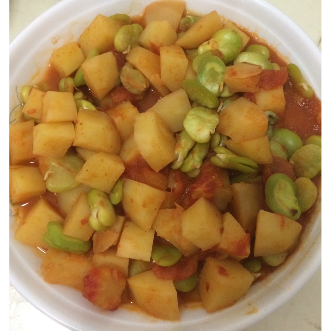青蚕豆土豆汤