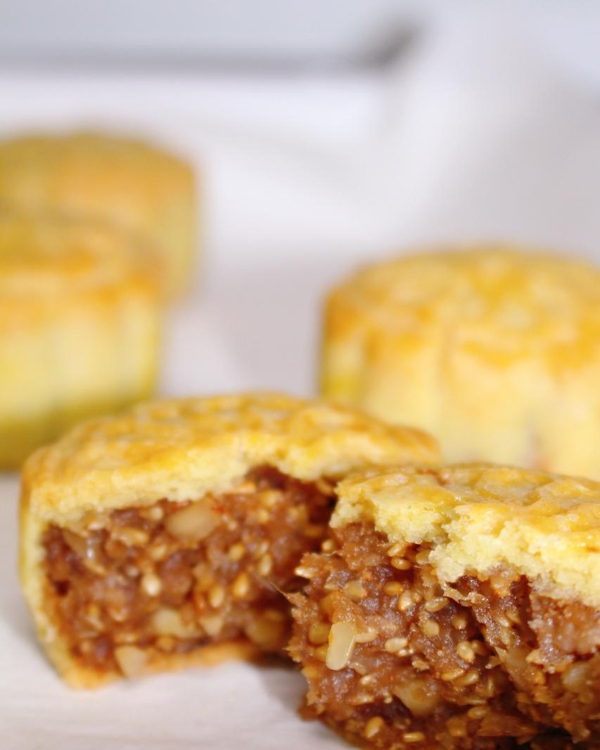 五仁月饼～不用转化糖浆的版本