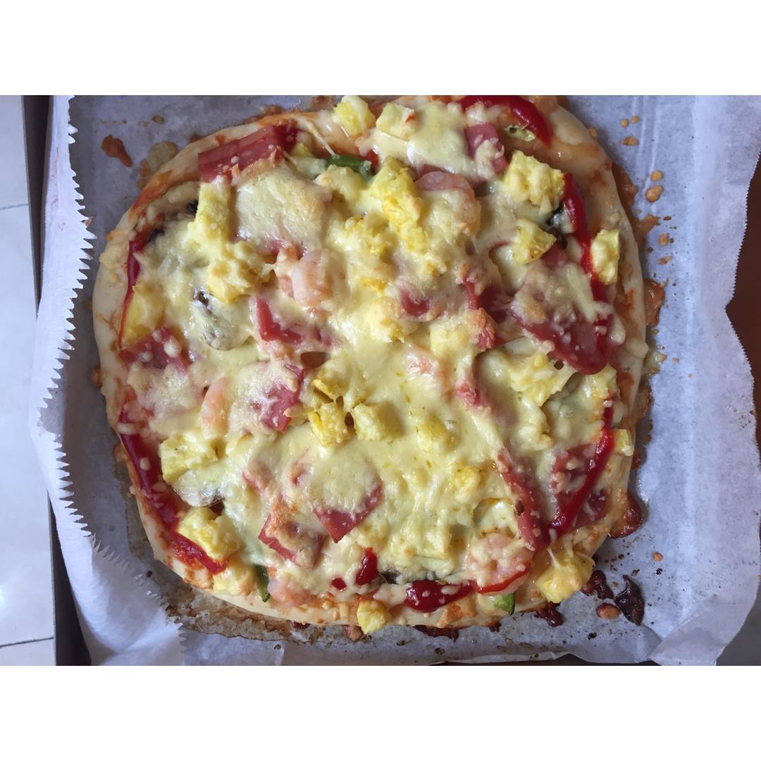 自制厚底披萨面饼