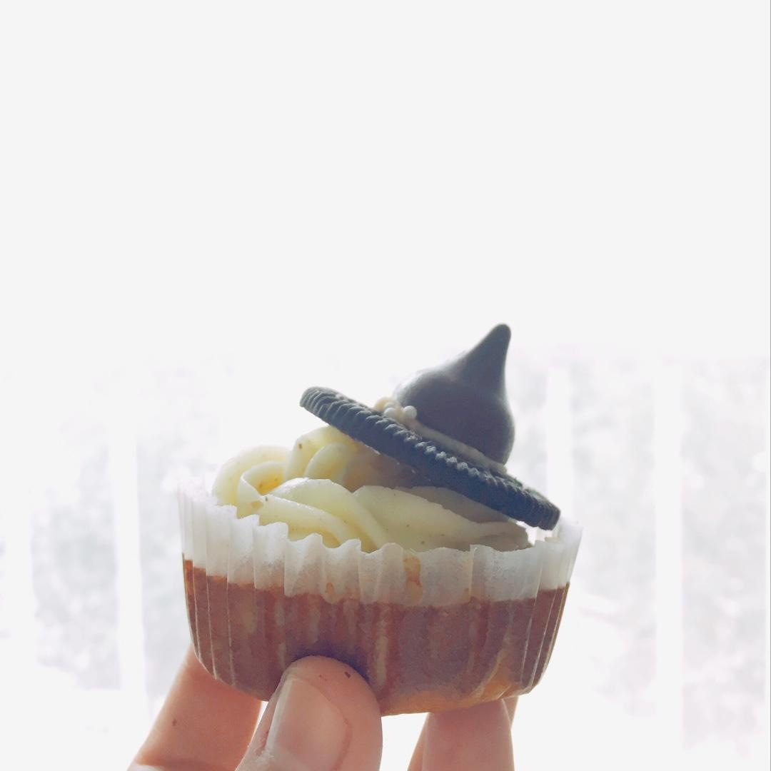 【万圣节】女巫帽子cupcake—美的T7-L382B智烤大师