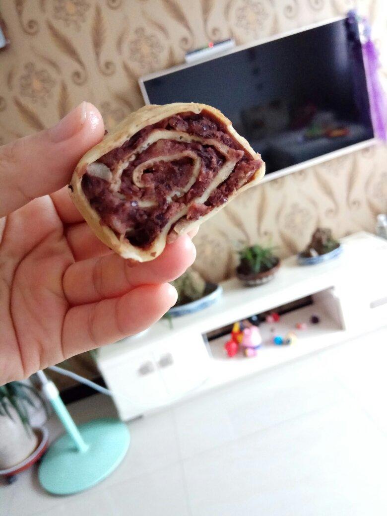 鸡蛋豆沙卷