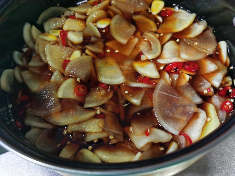 酸甜爽口白萝卜咸菜