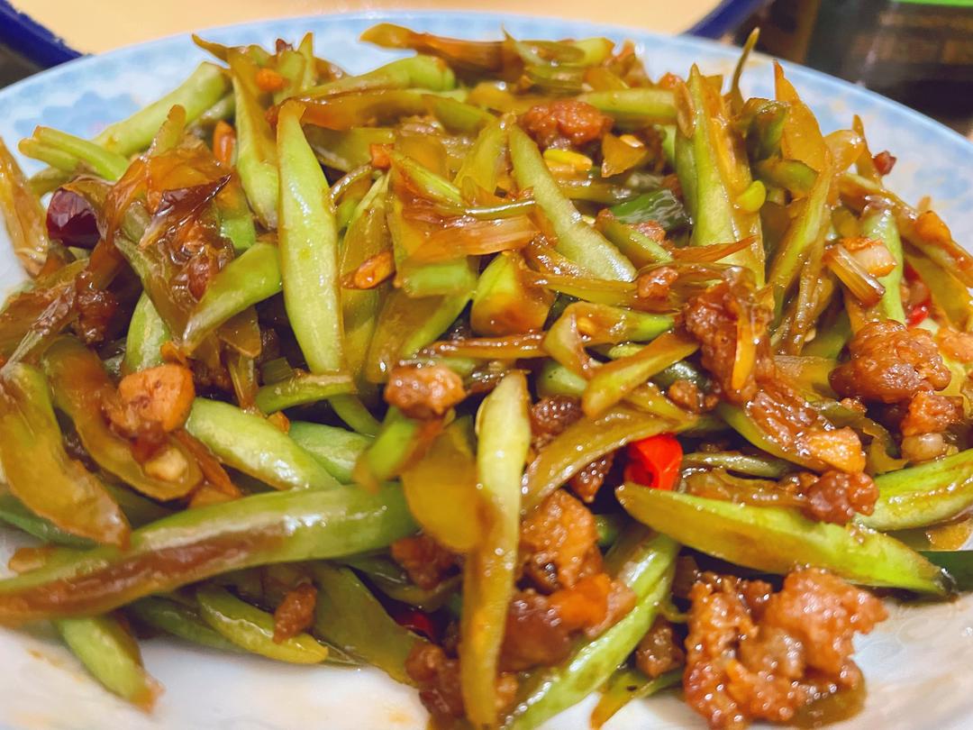 （新手版）肉沫炒豆角丝的做法