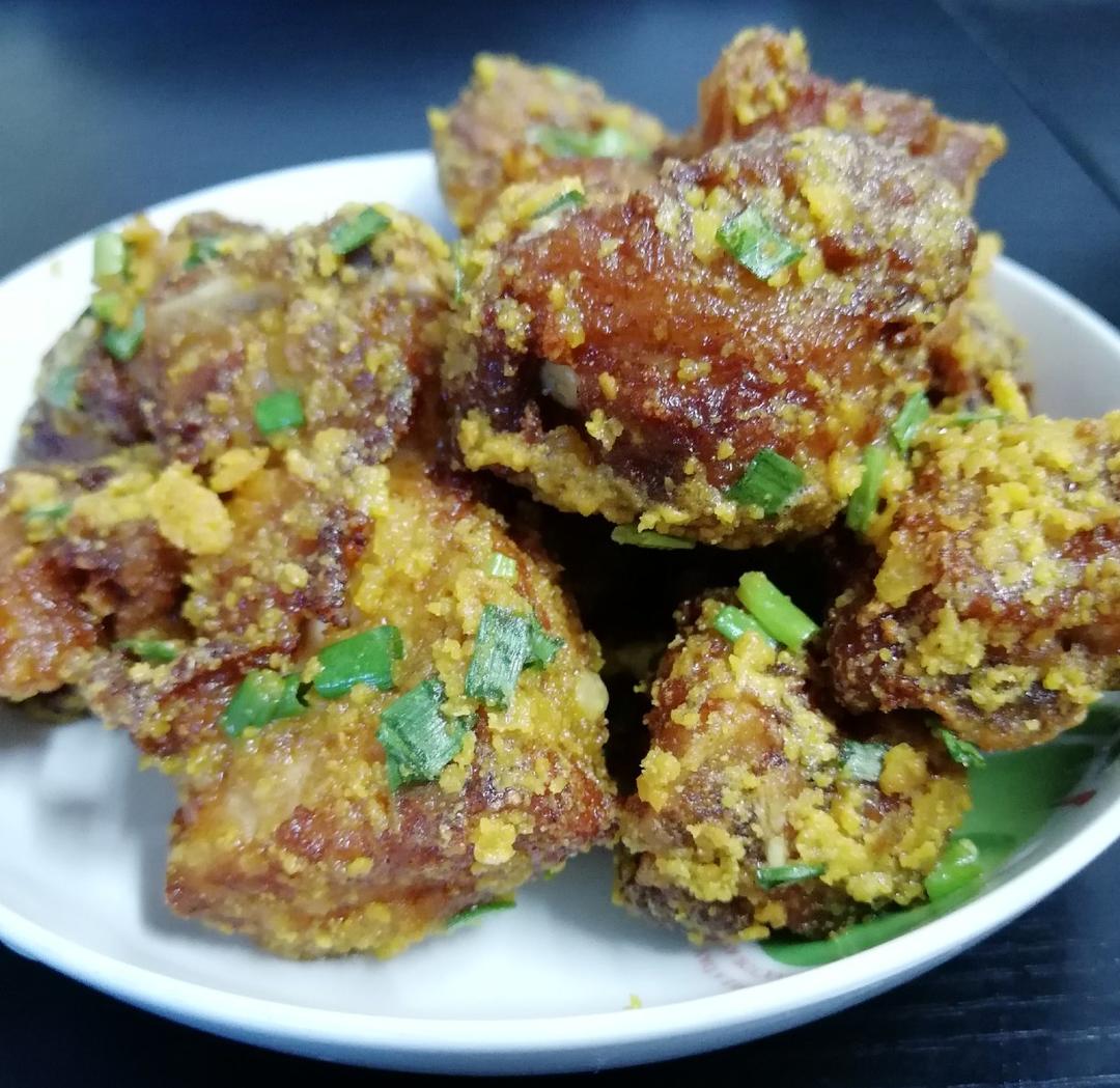 咸蛋黄焗排骨
