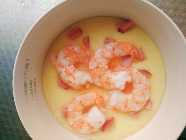 滑嫩的虾仁蛋羹