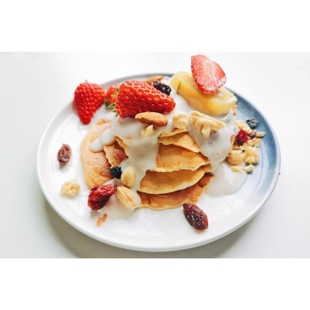 奶香四溢酸奶松饼