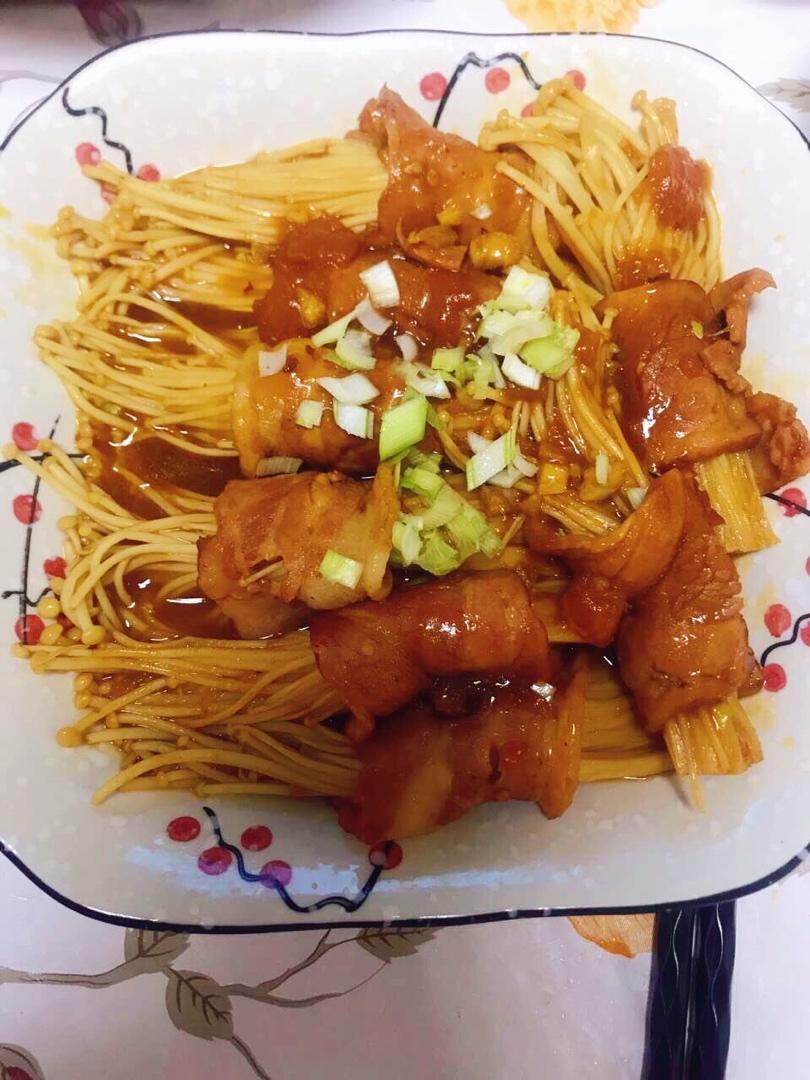 金针菇培根卷