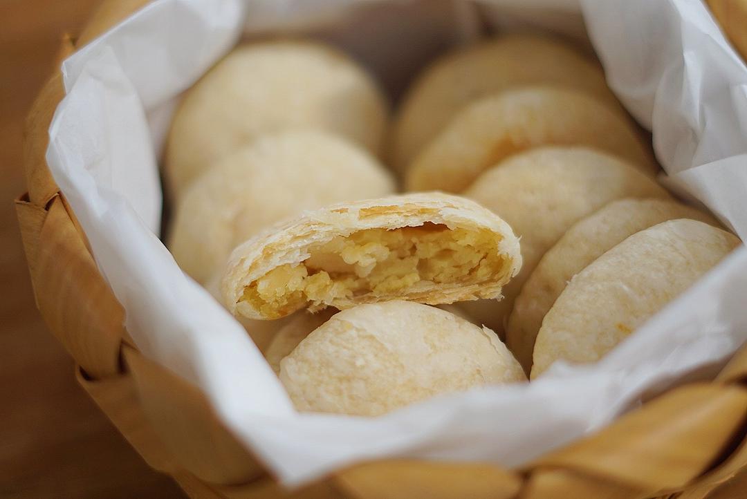 酥皮绿豆饼   酥得掉渣渣