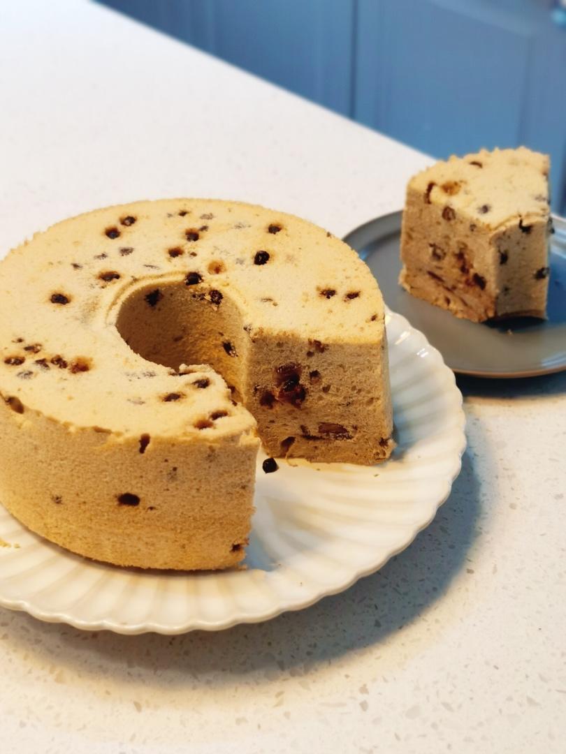 浓郁咖啡坚果戚风蛋糕