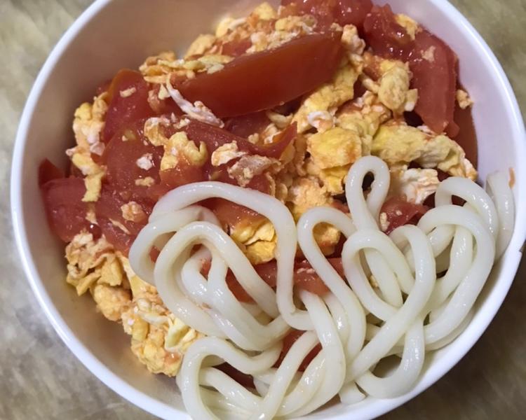 0人做过这道菜小太阳amyyyy用料西红柿鸡蛋乌冬面的做法番茄切片,鸡蛋