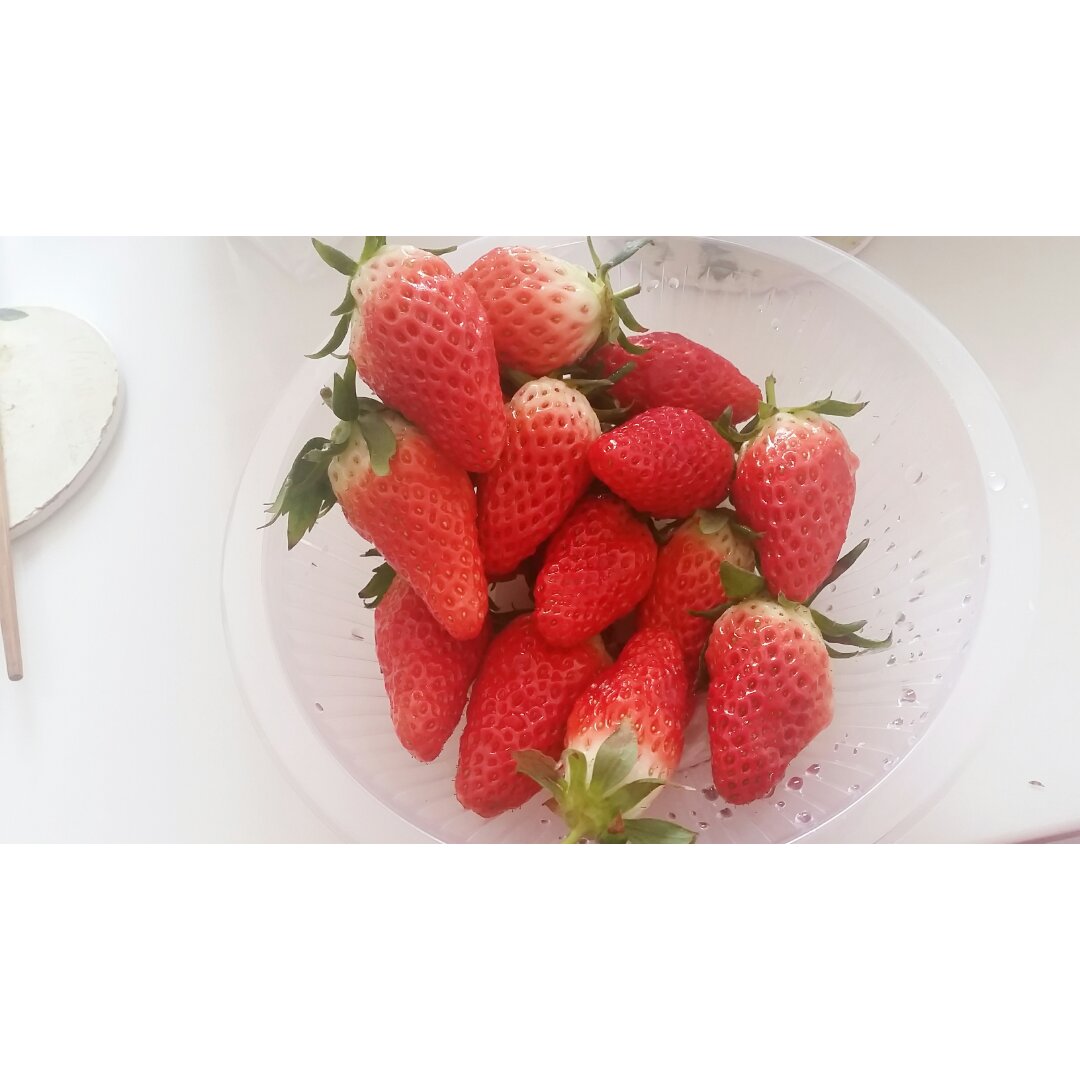 今冬第一颗草莓