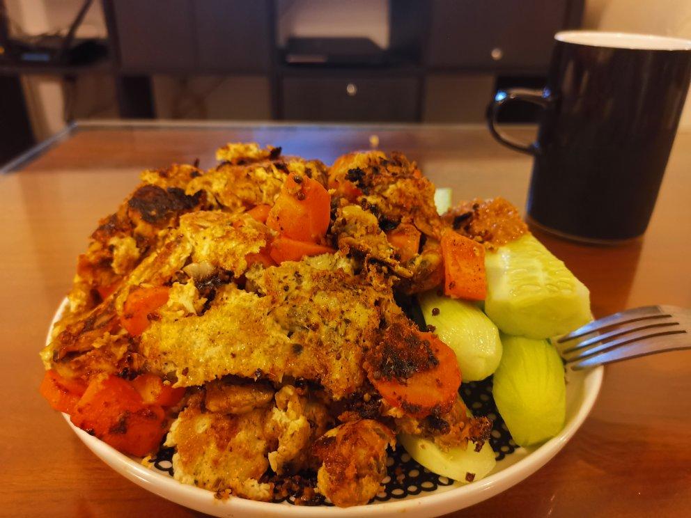 Green curry Omenlette