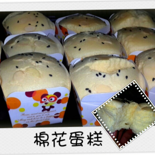 棉花纸杯蛋糕