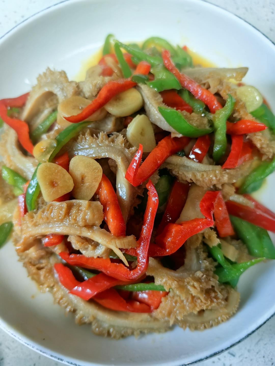 懒人版爆炒牛肚