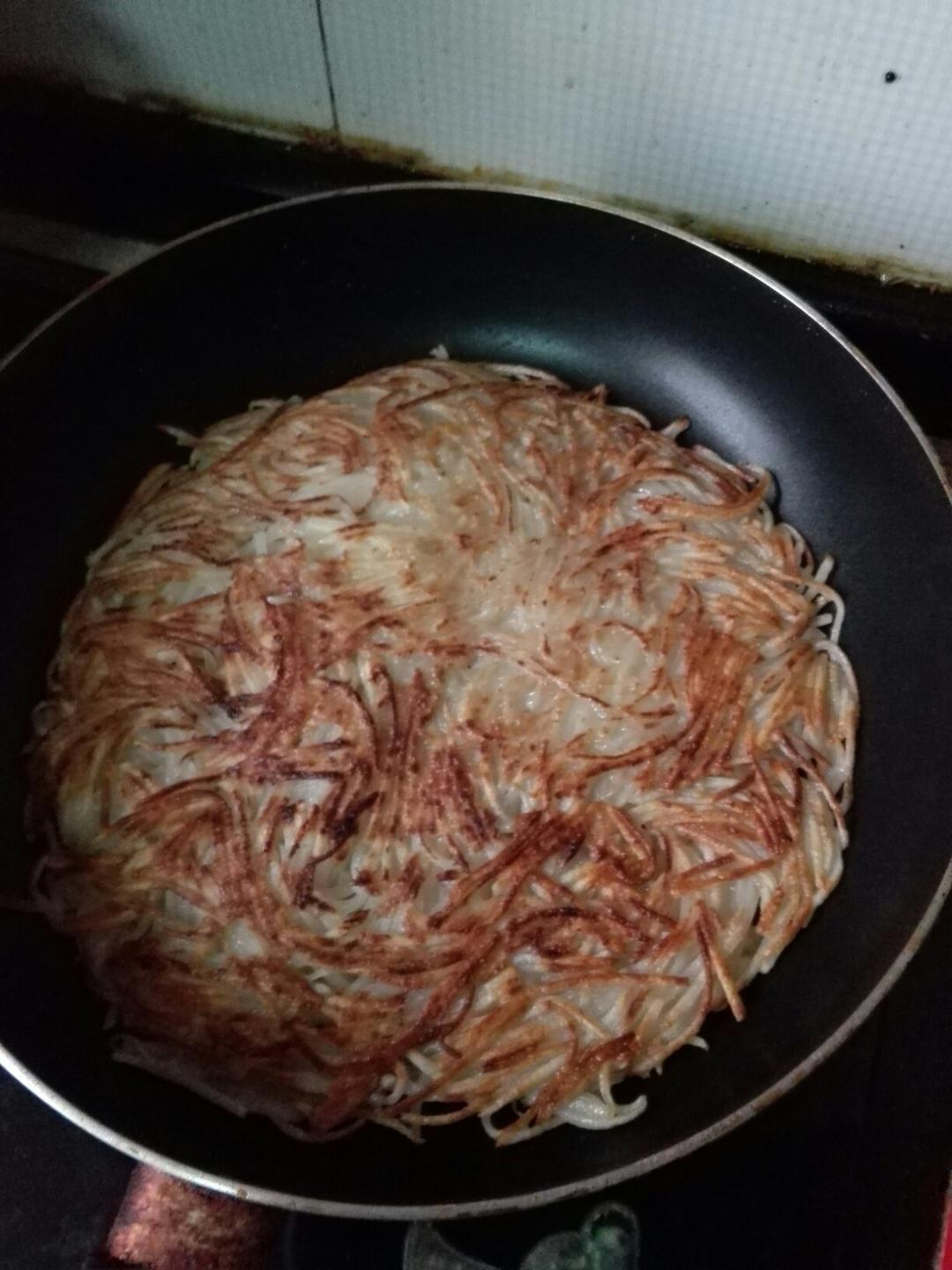 干煸土豆丝饼