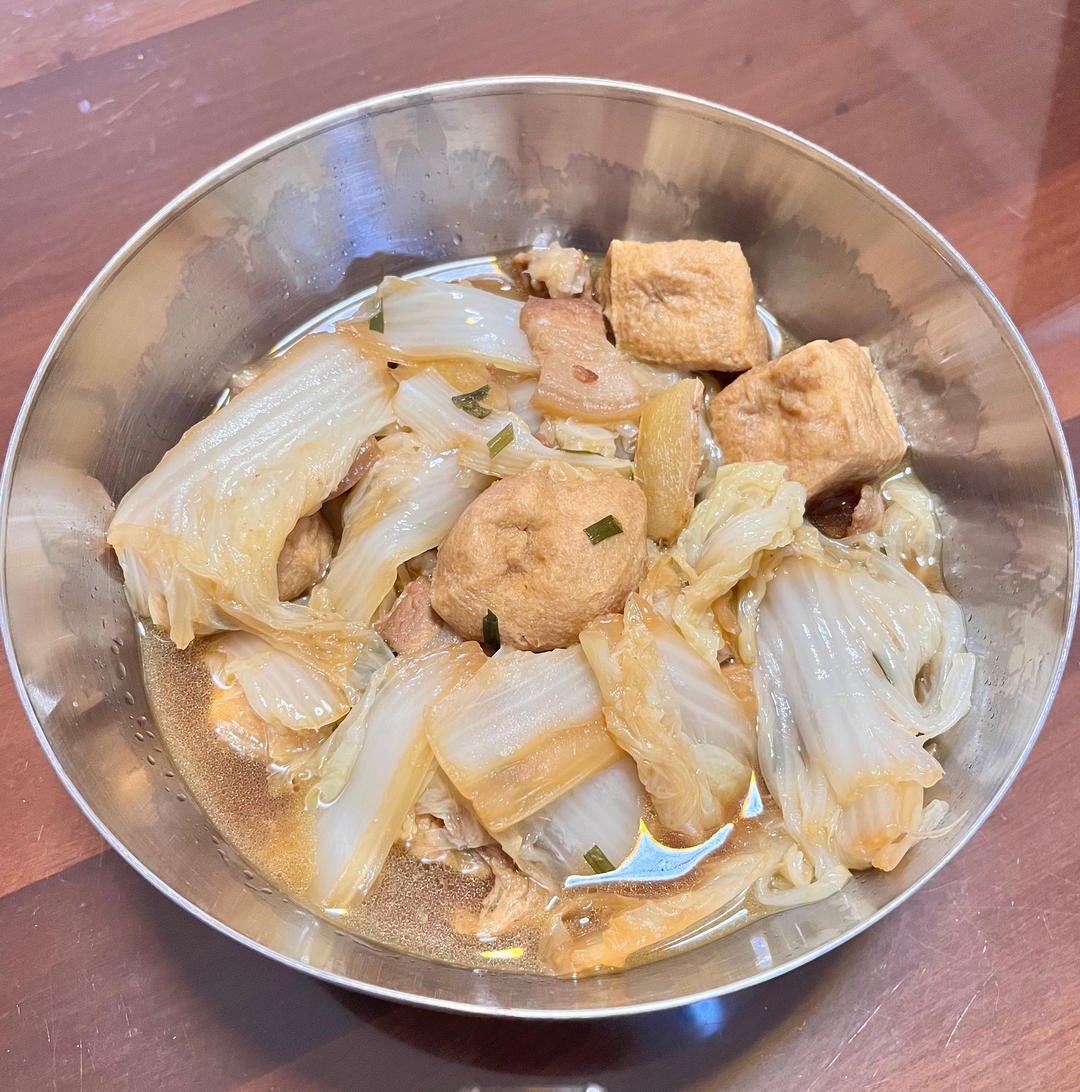 冬季最爱的家常菜！大白菜炖大豆腐或干豆腐