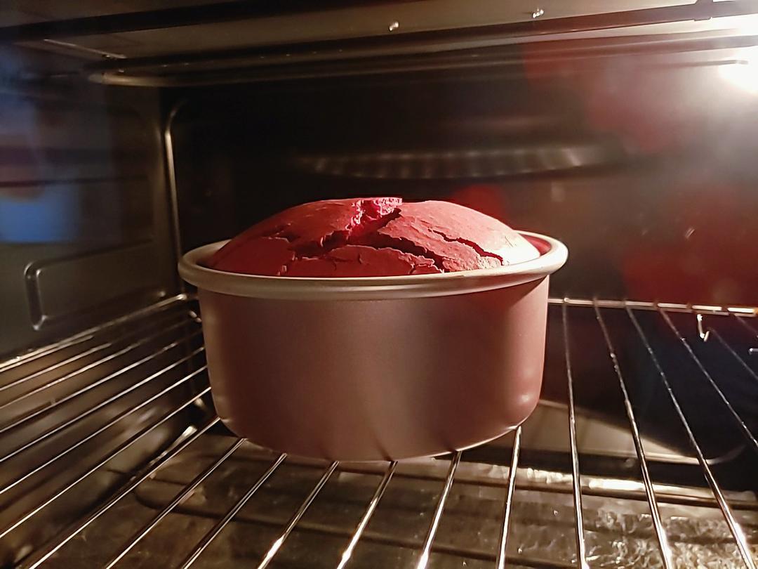 暖心红丝绒蛋糕［6寸绵软戚风版 ］