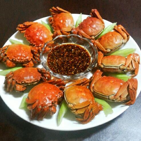 清蒸螃蟹（热菜）