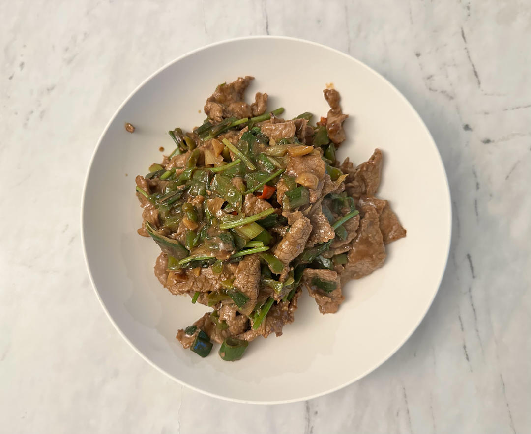 青椒孜然牛肉的做法