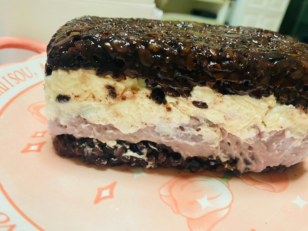 紫米芋泥奶酪砖(热奶宝)