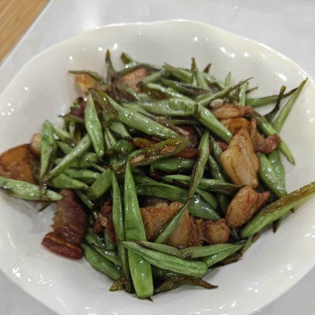 四季豆炒五花肉