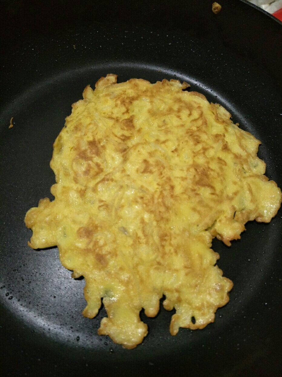 土豆丝鸡蛋饼