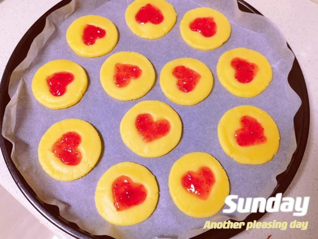 ❤️简单无需磨具｜快手0失败｜草莓果酱爱心曲奇｜做个饼干都是爱你的形状