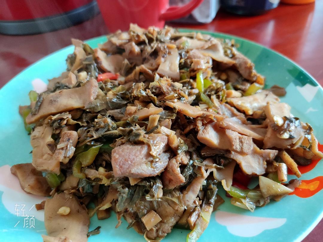 肉片炒腌大头菜