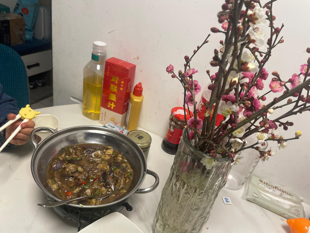 咸鱼茄子煲（少油）
