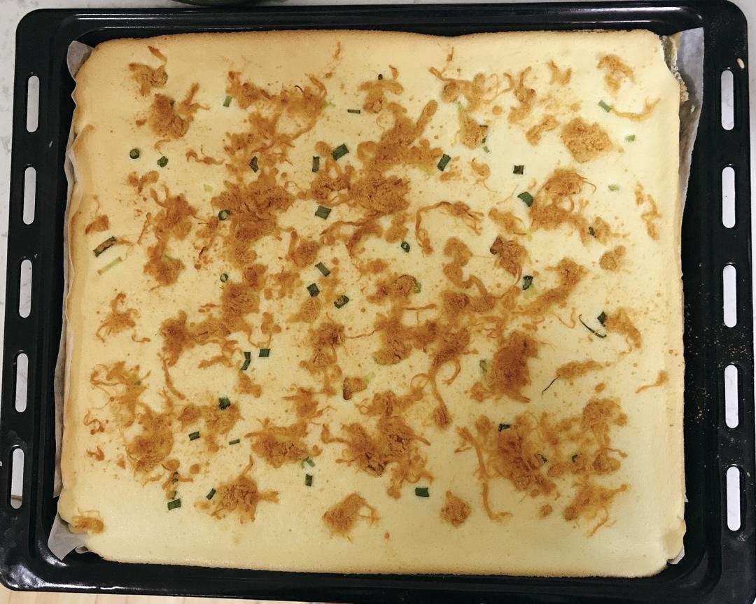 香葱肉松肥蛋糕卷～