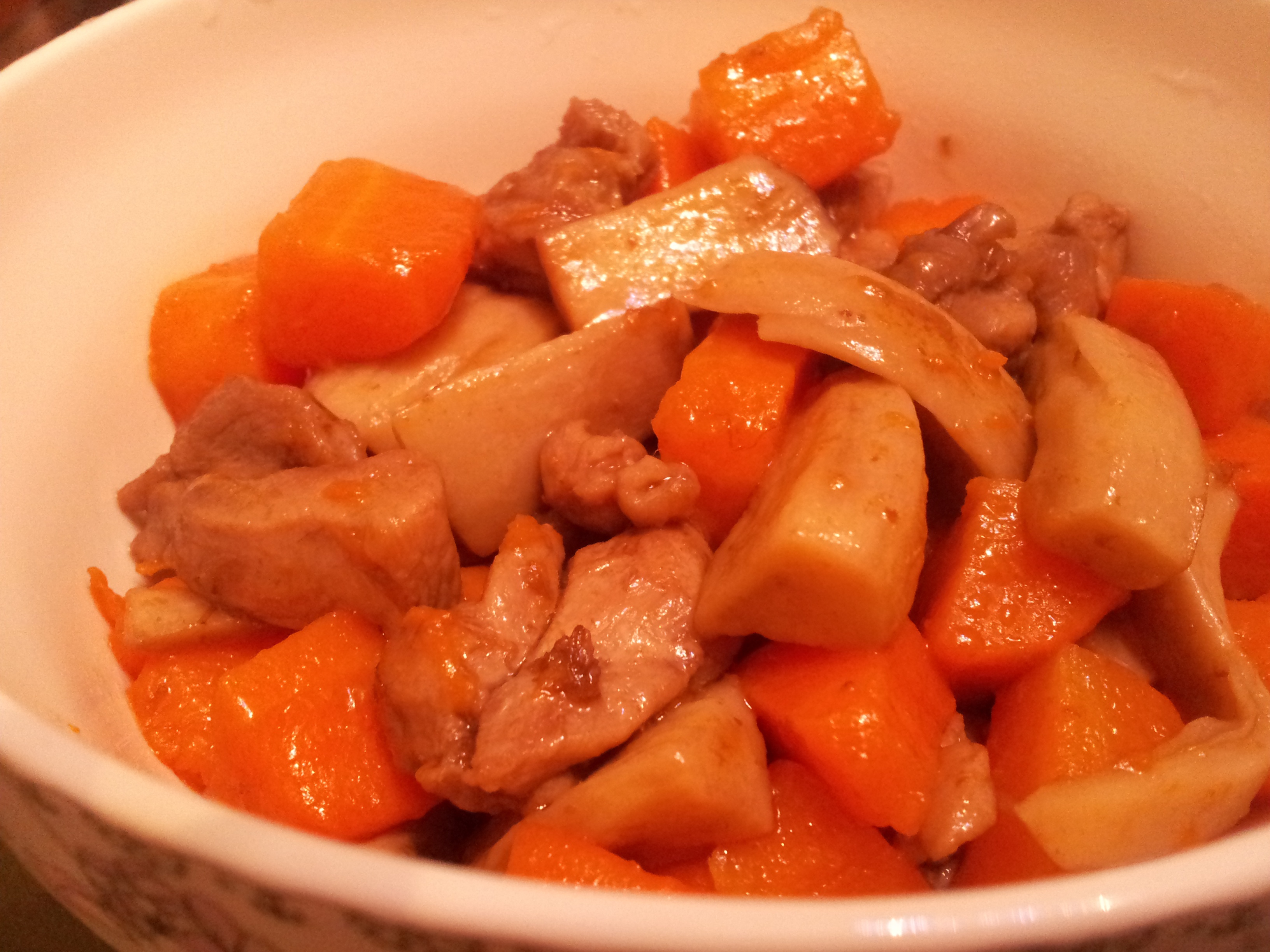 鸡肉杏鲍菇盐煮